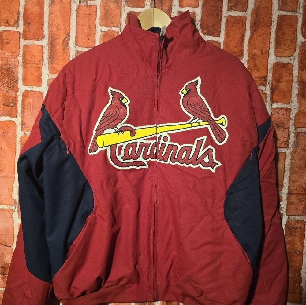 Majestic MLB Authentic St. Louis Cardinals THERMA BASE Jacket Men's Size Small